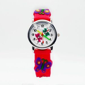 BRAND NEW - Pink Butterfly Kids Watch